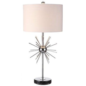 Aria 31.5" Metal/Marble LED Table Lamp - JONATHAN Y